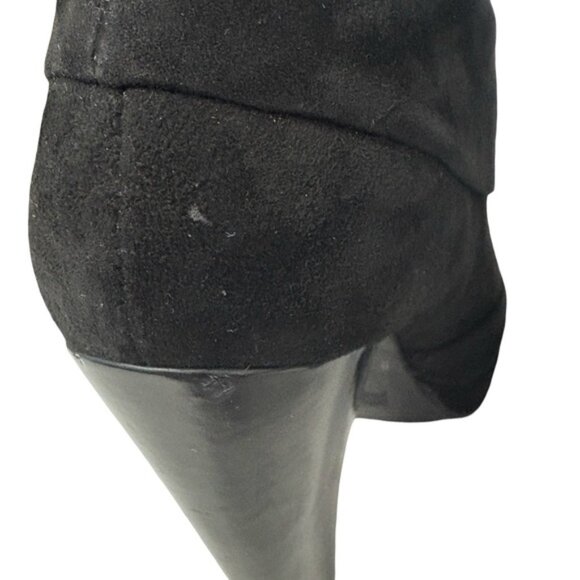 Kenneth Cole Reaction Black Suede Chunky Heel Ankle Booties 7.5M - Picture 11 of 12